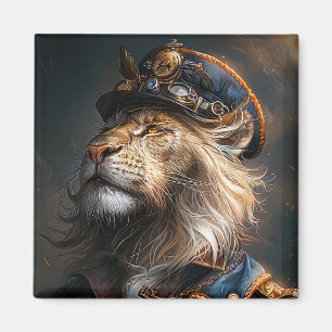 Steampunk Lion Magneet