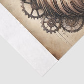 Steampunk Lion Majesty Decoupage Tissuepapier (Detail)