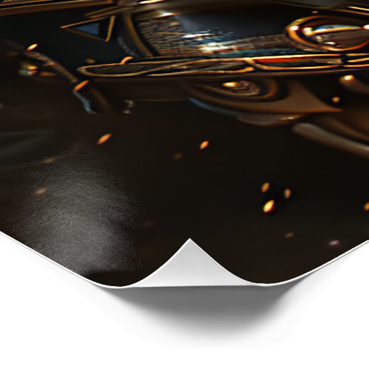 Steampunk Lion Perfect Poster (Hoek)