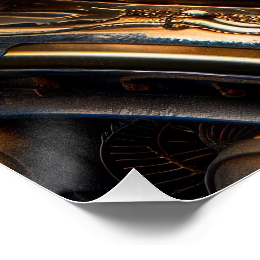 Steampunk Lion Perfect Poster (Hoek)