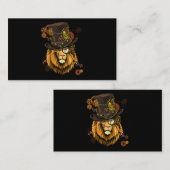 Steampunk Lion Shirt Steampunk Lovers voor vrouwen Visitekaartje (Voorkant / Achterkant)