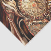 Steampunk Lion Tissuepapier (Detail)