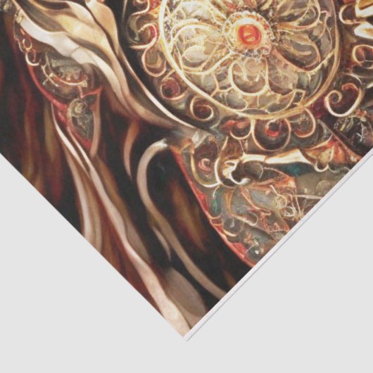 Steampunk Lion Tissuepapier (Detail)