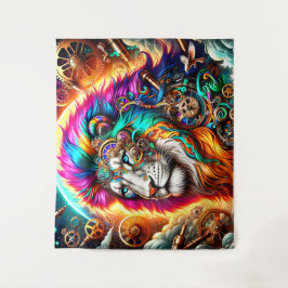 Steampunk Lion Wandkleed