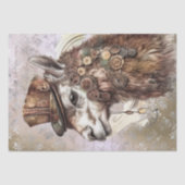 Steampunk Llama Tissuepapier (Voorkant)