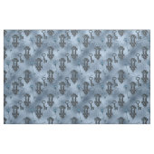 Steampunk Lock en Key Blue |  ontkoppeling Stof (Fat Quarter)