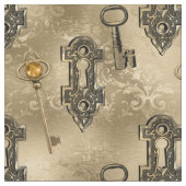 Steampunk Lock en Key Gold | ontkoppeling Stof (Close Up)