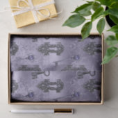 Steampunk Lock en Key Paarse |  ontkoppeling Tissuepapier (Geschenk)