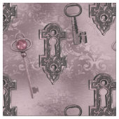 Steampunk Lock en Key Pink |  ontkoppeling Stof (Close Up)