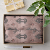 Steampunk Lock en Key Roos Gold | Chique decoupage Tissuepapier (Geschenk)