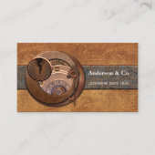 Steampunk Locksmith Hardware Store Visitekaartje (Voorkant)