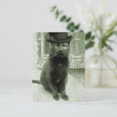  Steampunk LOL Funny Cat Briefkaart (Staand voorkant)