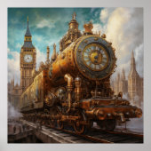 Steampunk Londen Poster (Voorkant)