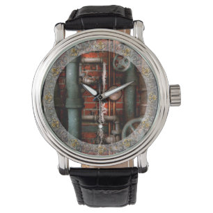 Steampunk - Loodgieterswerk - Buizen en Kleppen Horloge