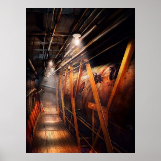 Steampunk - Loodgieterswerk - De gang Poster (Voorkant)