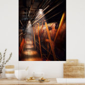 Steampunk - Loodgieterswerk - De gang Poster (Keuken)