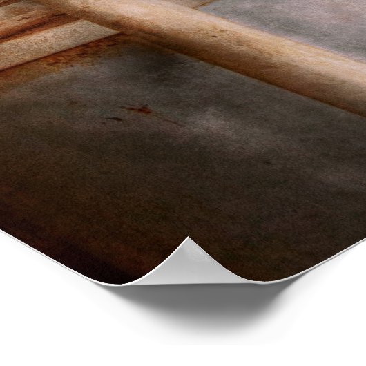 Steampunk - Loodgieterswerk - Industrieel abstract Poster (Hoek)