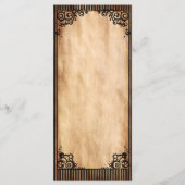 Steampunk  Look Slim Dinner Menu (Achterkant)