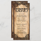 Steampunk  Look Slim Dinner Menu (Voorkant / Achterkant)