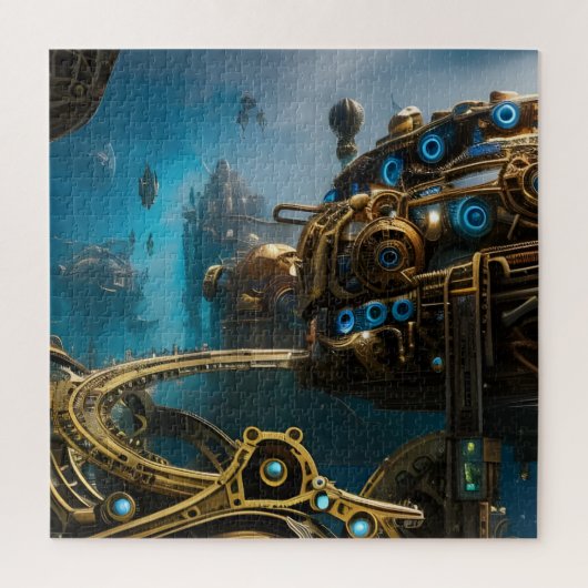 Steampunk Lost City of Atlantis Legpuzzel (Verticaal)