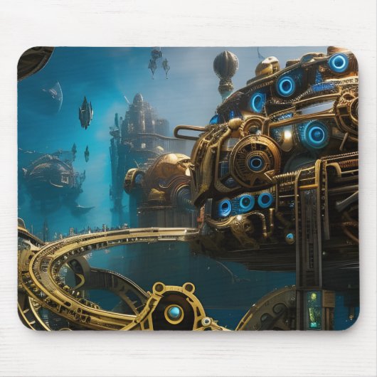 Steampunk Lost City of Atlantis Muismat (Voorkant)