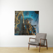 Steampunk Lost City of Atlantis Wandkleed (In Situ (horizontaal))