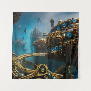 Steampunk Lost City of Atlantis Wandkleed