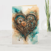 Steampunk Love Valentijn Kaart (Voorkant)
