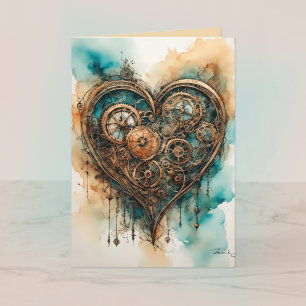 Steampunk Love Valentijn Kaart