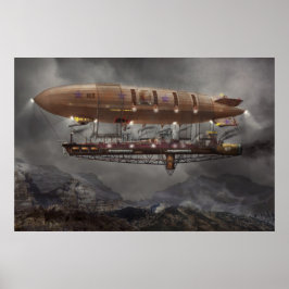 Steampunk - Luchtballon - Airship Maximus Poster