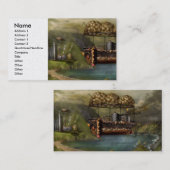 Steampunk - Luchtvaart - De originele Ark van Noah Visitekaartje (Voorkant / Achterkant)