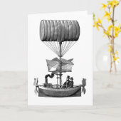 Steampunk-luchtvaartkaart Kaart (Gele Bloem)