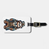 Steampunk Luiaard Gepersonaliseerde Bagage Label (Voorkant horizontaal)