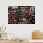 Steampunk - machine - Alle bellen en fluitjes Poster (Keuken)