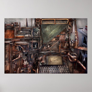 Steampunk - machine - Alle bellen en fluitjes Poster