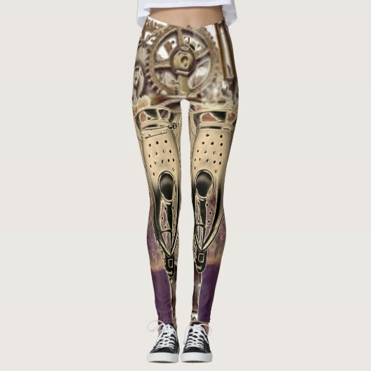 Steampunk Machine Armor Leggings (Voorkant)