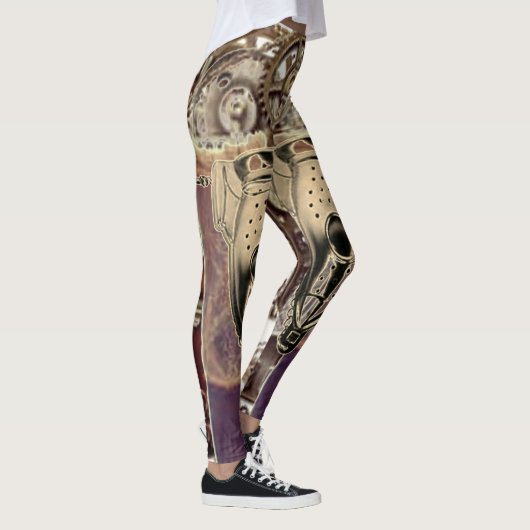 Steampunk Machine Armor Leggings (Rechts)