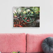 Steampunk - Machine - Vervoer van de toekomst Canvas Afdruk (Insitu (Woonkamer))