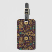 Steampunk Machinery Bagagelabel (Voorkant (verticaal))