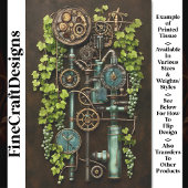 Steampunk Machinery & Grape Vine BQ3 Decoupage Tissuepapier