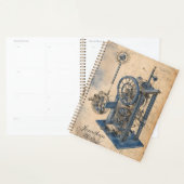 Steampunk Machinery Junk Journal Page Planner (Display)