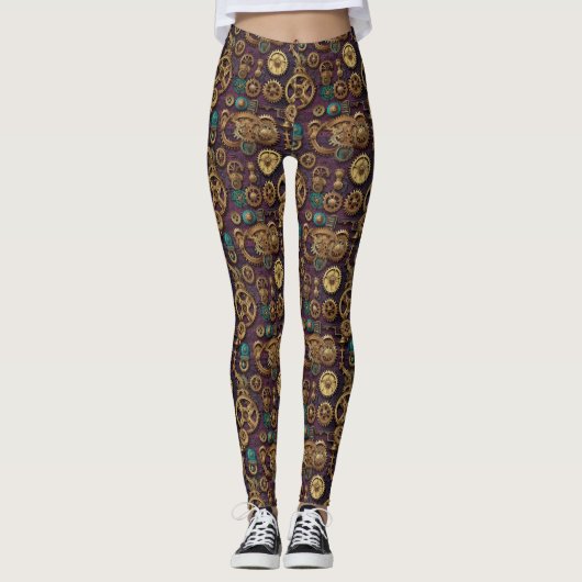 Steampunk Machinery Leggings (Voorkant)