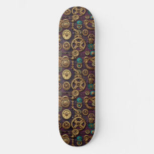 Steampunk Machinery Skateboard