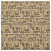 Steampunk Machinespatroon Stof (Swatch)