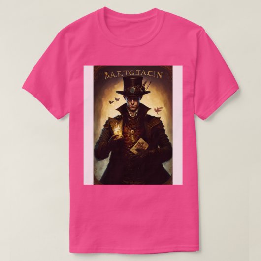 Steampunk Magician Tarot d 1 T-shirt (Design voorkant)