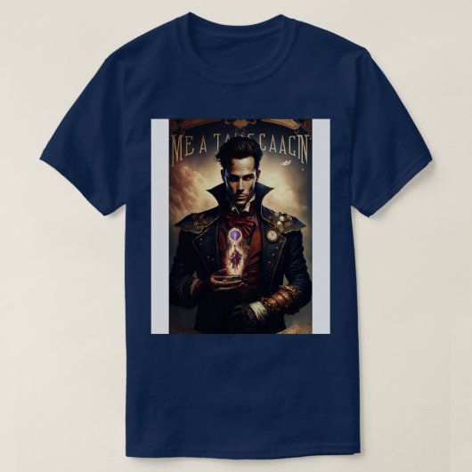 Steampunk Magician Tarot d 2 T-shirt (Design voorkant)