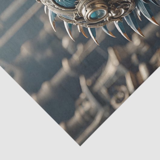 Steampunk Mallard Duck -Decoupage- Tissuepapier (Detail)