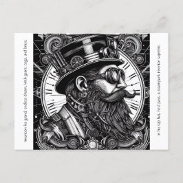 Steampunk Man Briefkaart