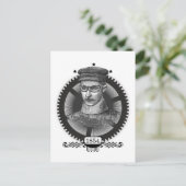 Steampunk Man Briefkaart (Staand voorkant)