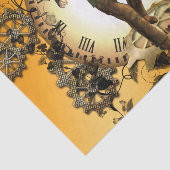 Steampunk, man op een klok tissuepapier (Detail)